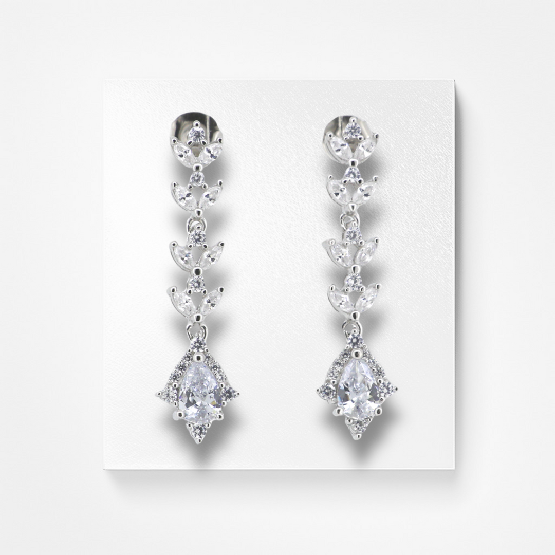 designer Drop silver earring
