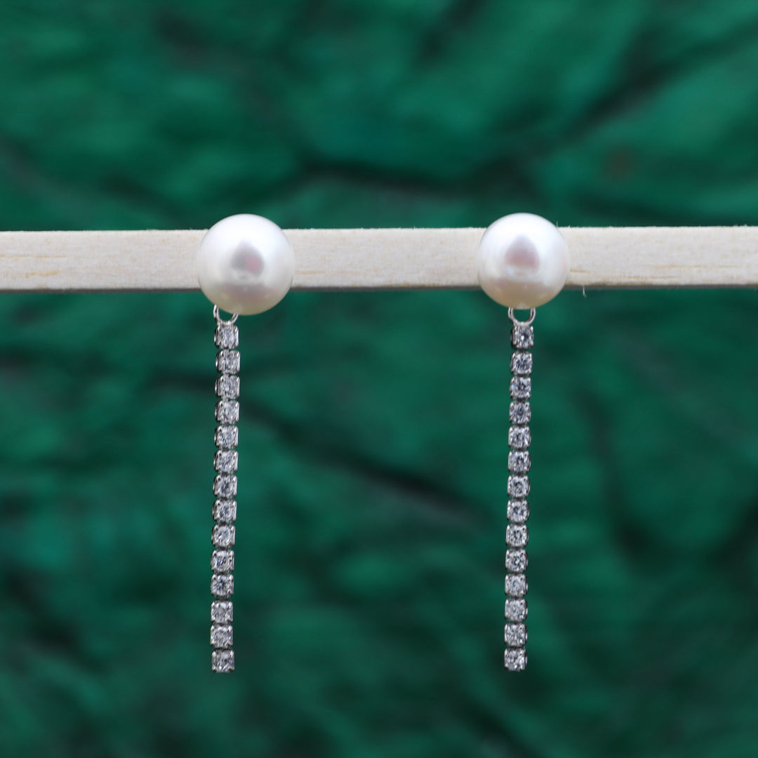 pearl fall design dangler earring set