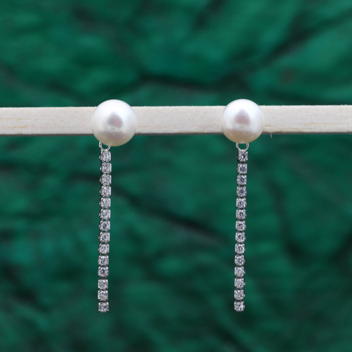 pearl fall design dangler earring set