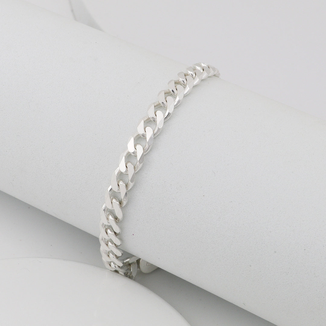 Men's oxidized silver bracelet-Classic design
