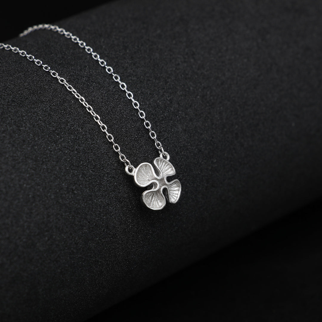 Morning flower pendant with Chain Silver necklace