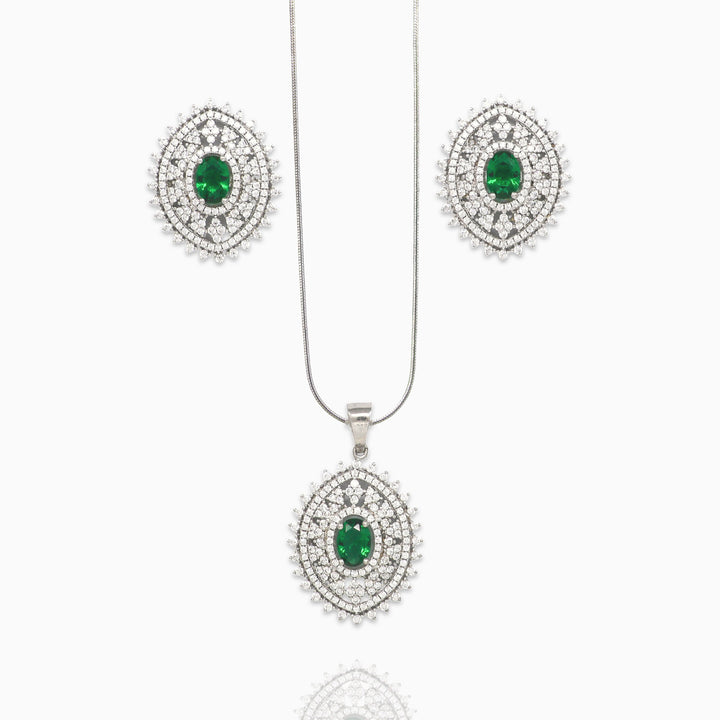 Classic design pendent with matching earring set