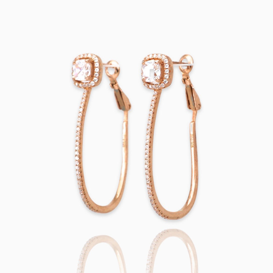 hoop design dangler earring set