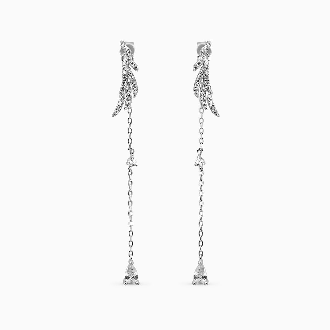 925 silver earrings- slim, sleek and Lightweight dangle Earrings – Perfect for trendy style