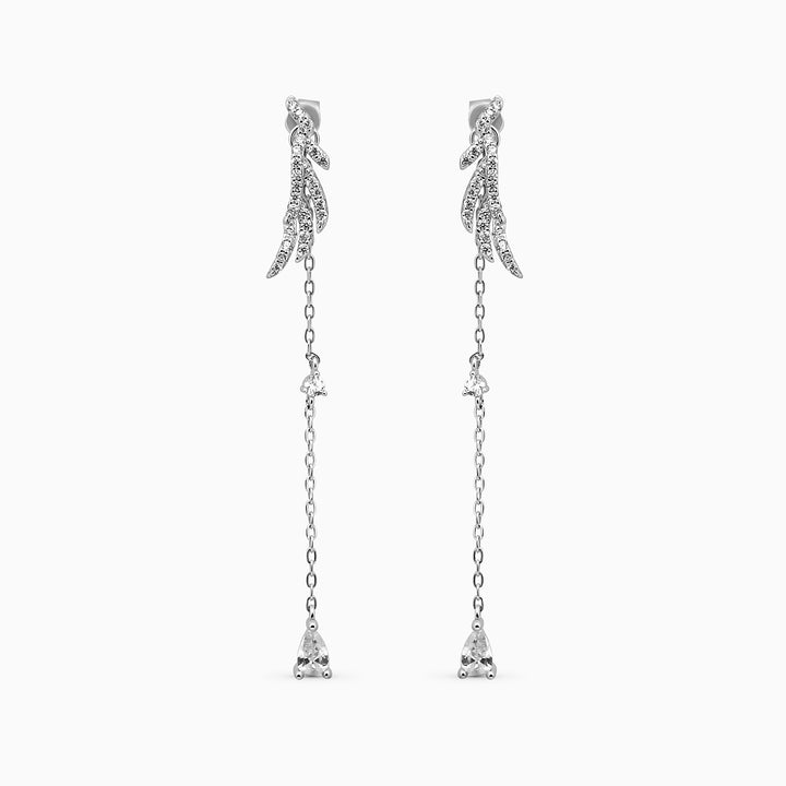 925 silver earrings- slim, sleek and Lightweight dangle Earrings – Perfect for trendy style