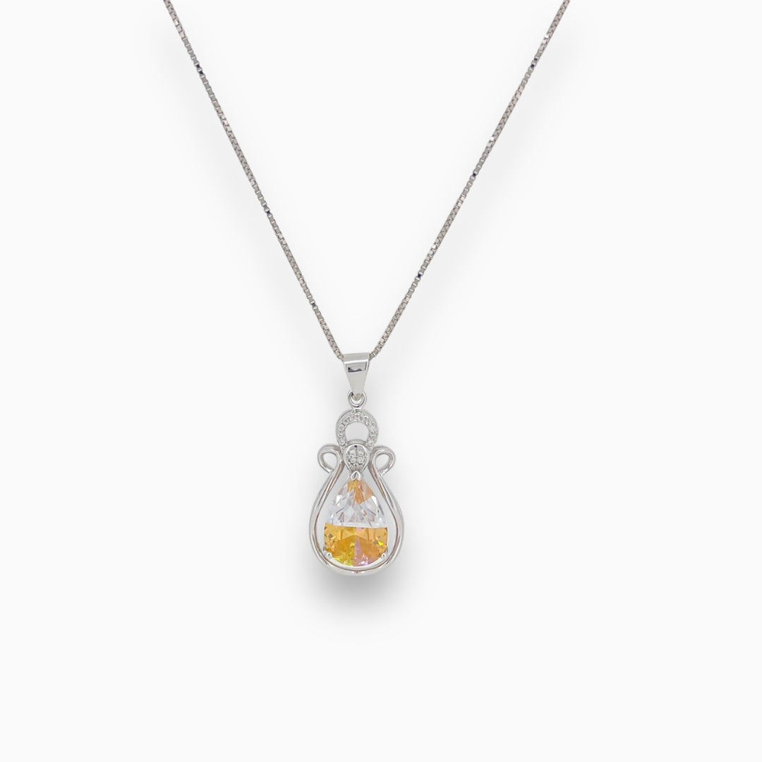 925 silver pendant with chain - Make every moment sparkle with this elegant pendant and chain – crafted to perfection."