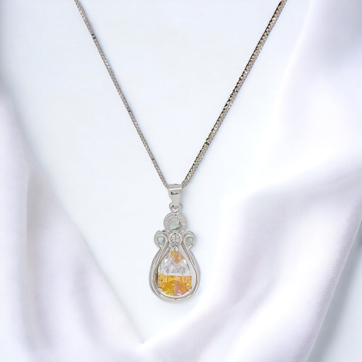 925 silver pendant with chain - Make every moment sparkle with this elegant pendant and chain – crafted to perfection."