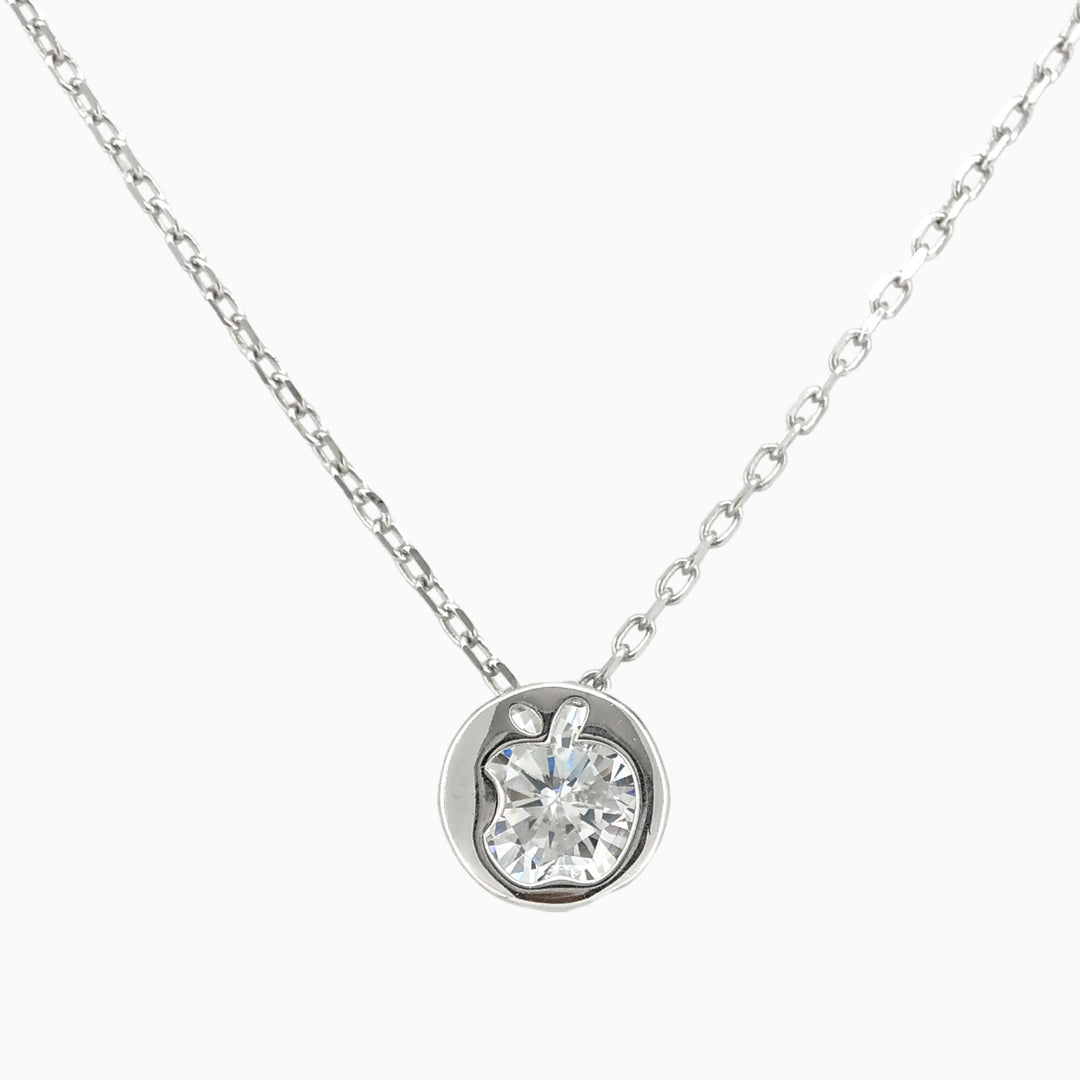 925 silver pendant with chain - "Cute, little, Subtle shine, with endless happiness"