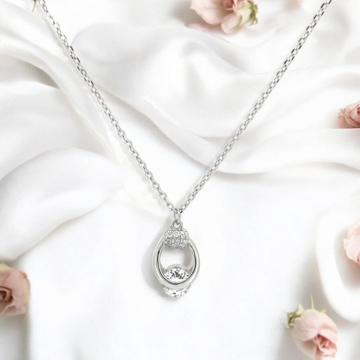 925 silver pendant with chain - "Elevate your look with the elegance of silver – simple, chic, and beautifully crafted."