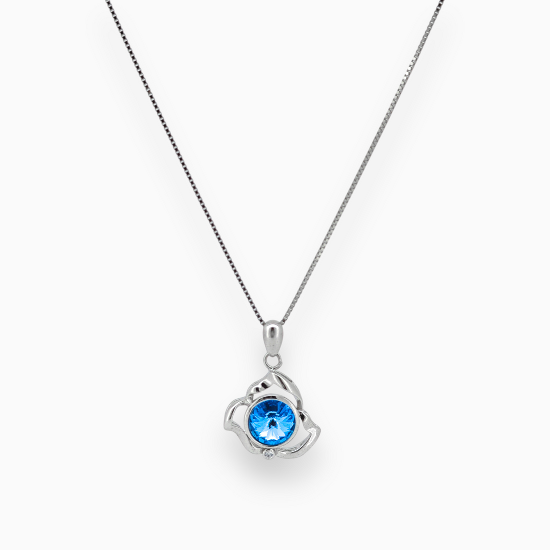 925 silver pendant with chain - Make every moment sparkle with this elegant pendant and chain – crafted to perfection.