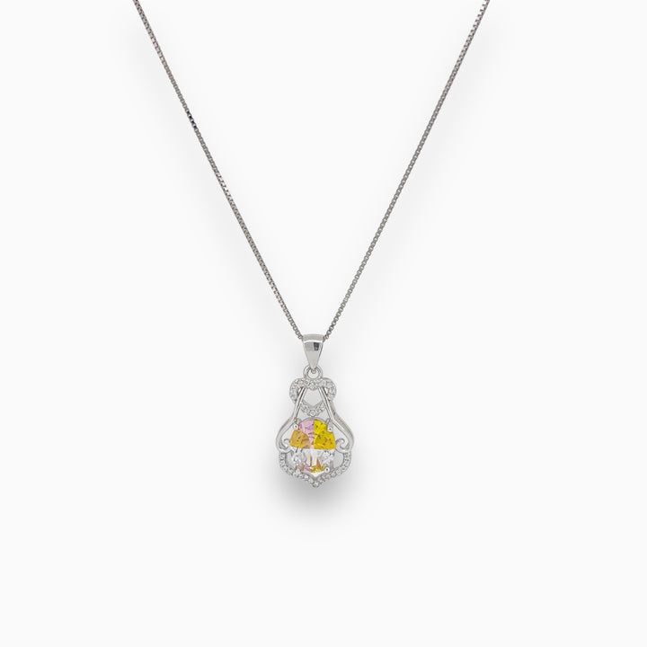 925 silver pendant with chain - Make every moment sparkle with this elegant pendant and chain – crafted to perfection."